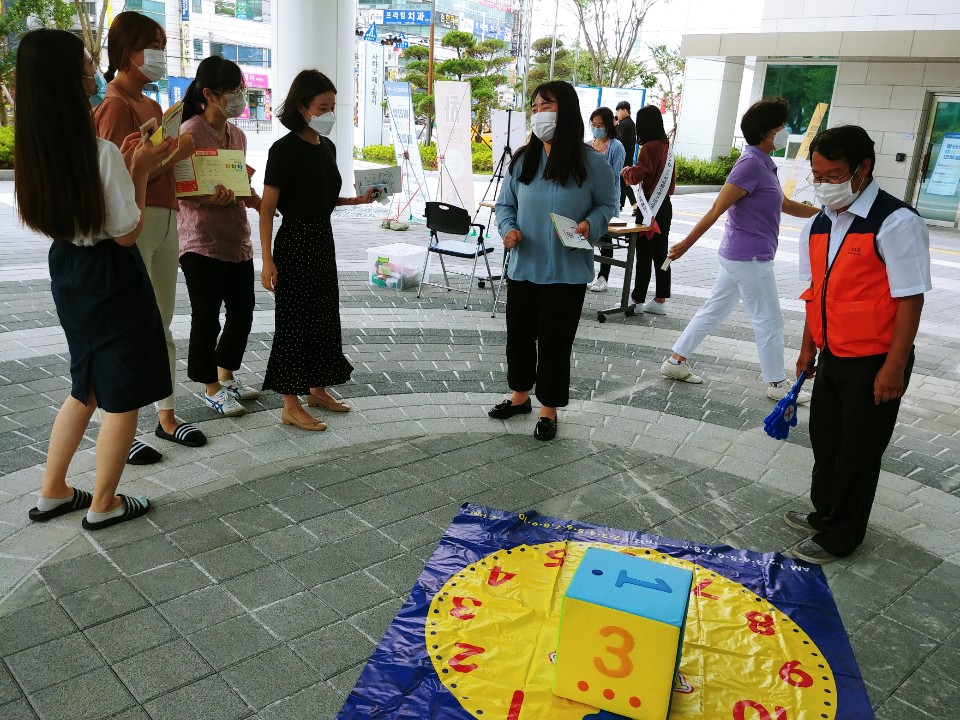사하구청 캠페인 모습
